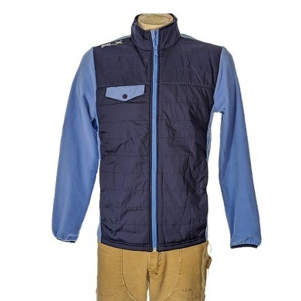 RLX Ralph Lauren Mens Hybrid Quilted Fleece Full Zip Golf Jacket Sz S NWT $168